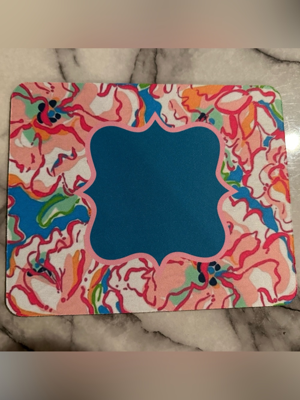 Lilly Pulitzer mouse pad great to be embroidered